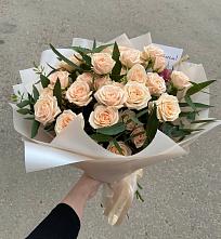 Букет Кремовые розы Латте в Авдон