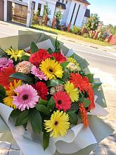Букет цветов из:  Герберы #REPLACE_PRED# Авдон